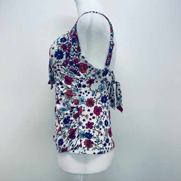 Liz Claiborne Floral Tankini Swimwear for Women Multicolor Size S - Picture 2 of 11